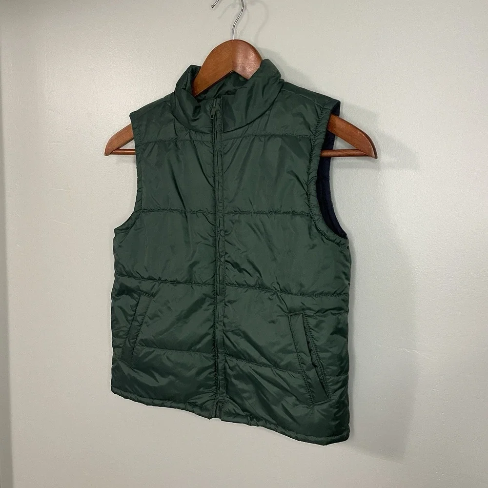 Gymboree Boys Blue & Gray Puffer Vest Size Small‎ 5-6 Spring